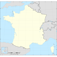 Fond de carte de France vierge