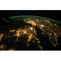 Photo de la France de nuit depuis l'ISS