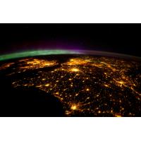 Photo de la France de nuit depuis l'ISS