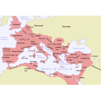 Carte des provinces de l'Empire Romain