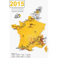 Carte du Tour de France 2015