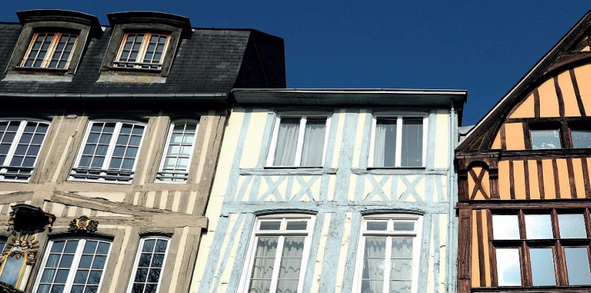 Urban plan Rouen France