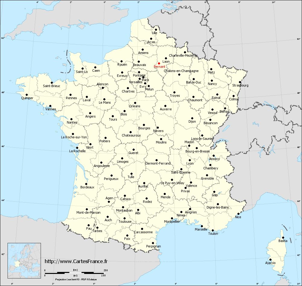CARTE PERNANT cartes de Pernant 02200