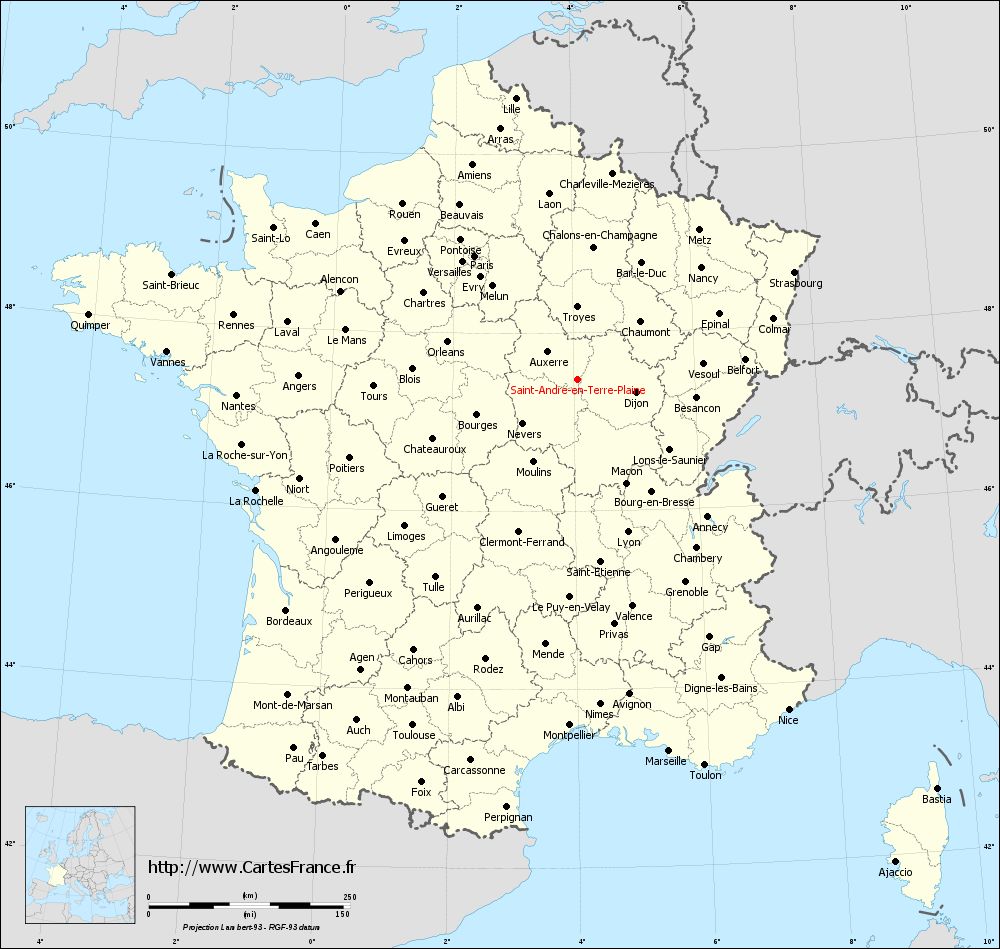 Carte administrative de Saint-André-en-Terre-Plaine