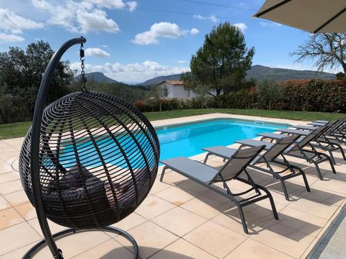 Villa Terre d'Azur with heated private pool : Villas proche de Saint-Paul-en-Forêt