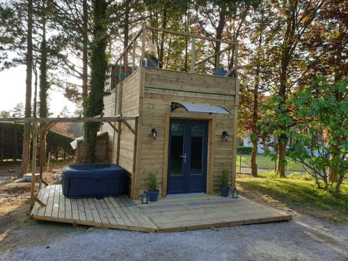 Le domaine des hauts de canche Magnifique Tiny house avec Spa : Maisons de vacances proche de Lefaux