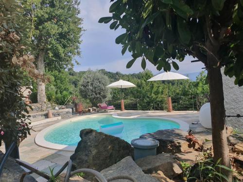 maison de charme avec piscine et vue exceptionnelle : Villas proche de Scolca