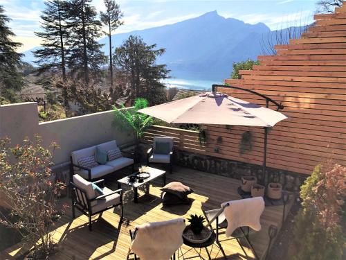 Loft Christina moderne et confortable, vue lac, climatisation, parking : Appartements proche d'Albens