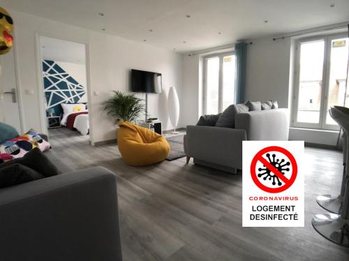 La Suite Emoji - SDP : Appartements proche de Saint-Thibault-des-Vignes