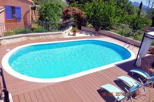 Maison d'une chambre avec piscine privee jardin clos et wifi a Gargas : Maisons de vacances proche de Gargas