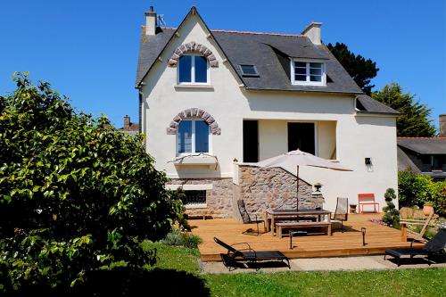 Kerpalud, maison néo-bretonne, près de Paimpol : Maisons de vacances proche de Lézardrieux
