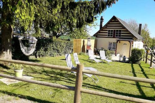 Maison de 3 chambres avec jardin clos et wifi a Saint Leger aux Bois : Maisons de vacances proche de Fresnoy-Andainville
