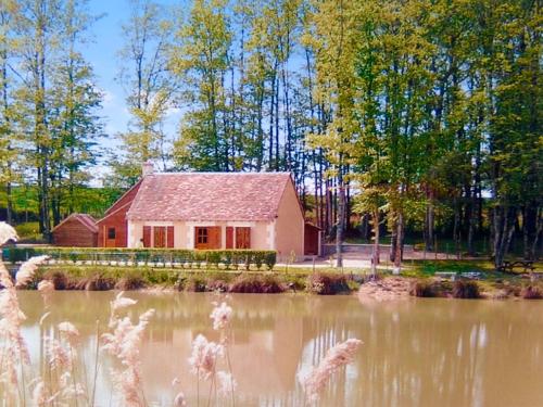 Maison de 3 chambres avec vue sur le lac piscine partagee et jardin clos a Villentrois Faverolles en Berry : Maisons de vacances proche de Faverolles