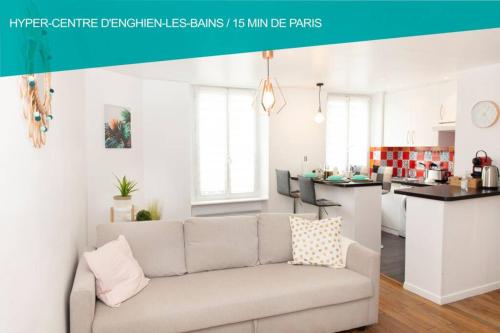 Cœur de ville Enghien les Bains - 2 pièces Lumineux et Chaleureux - 15 min de Paris : Appartements proche d'Enghien-les-Bains