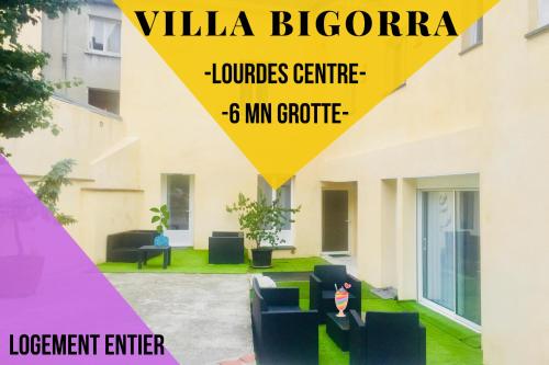 Villa Bigorra Lourdes centre Le Sanctuaire La Grotte , parking : Appartements proche de Tarbes