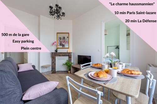 Le charme haussmannien-10 min Paris : Appartements proche de Houilles