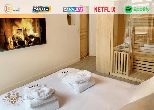Suite Cosy Flat - Hyper-Centre avec sauna privatif : Appartements proche de Brasseuse