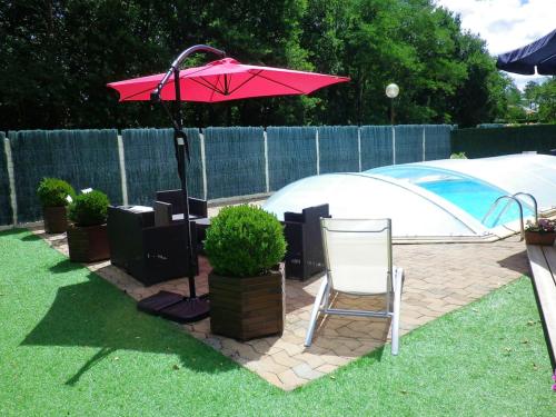 Villa de 4 chambres avec piscine privee jardin clos et wifi a Escource : Villas proche d'Escource