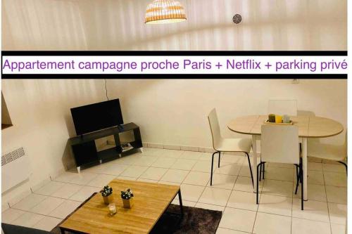 Appart campagne - Proche Paris - Parking privé : Appartements proche de Le Perchay