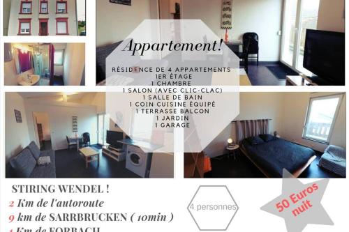Appartement complet : Appartements proche de Stiring-Wendel