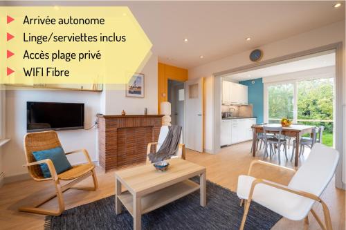 Appartement La Rafale - accès privé plage - jardin - arrivée autonome : Appartements proche de Bourbourg