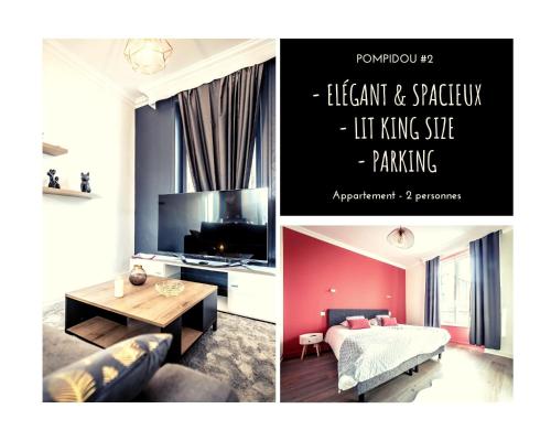 POMPIDOU #2 - Chic & Elégant - 1 chambre : Appartements proche de Malemort-sur-Corrèze