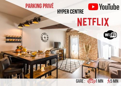 Parking Privé - Spacieux T2 en Hyper centre : Appartements proche de Boé