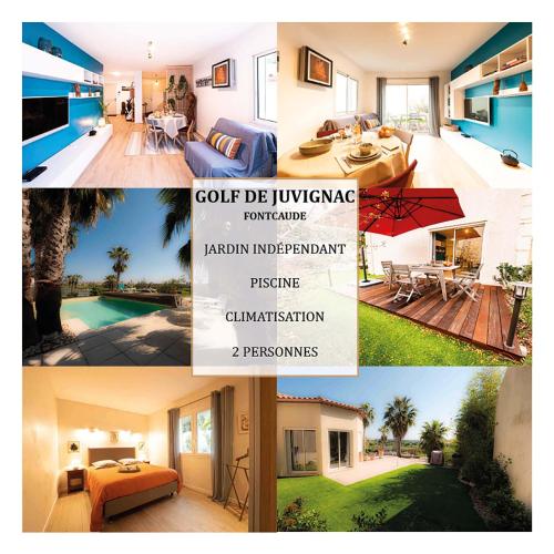 La palmeraie - Piscine vue golf : Appartements proche de Murviel-lès-Montpellier