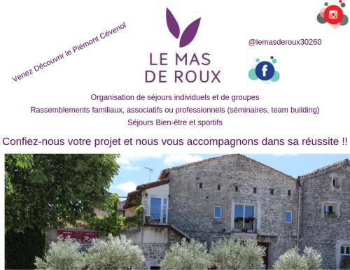 Le Mas de roux Chambres d'hotes : B&B / Chambres d'hotes proche de Brouzet-lès-Quissac