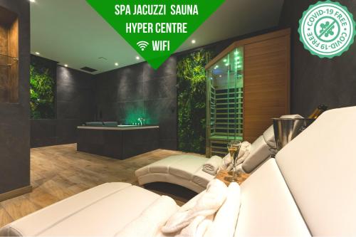 Le SPA & L'Alcôve - Jacuzzi - Sauna - Appart'Hôtel SPA - Melina & Alfred : Appartements proche de Brax