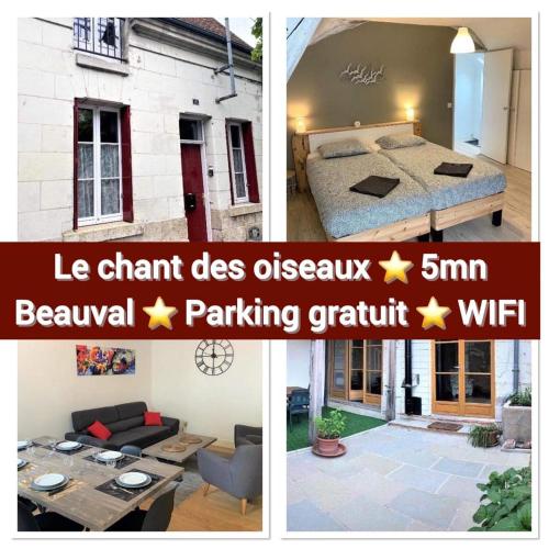 LE CHANT DES OISEAUX, 3Km du Zoo de Beauval, Parking gratuit ,WIFI et NETFLIX gratuits : Maisons de vacances proche de Saint-Aignan