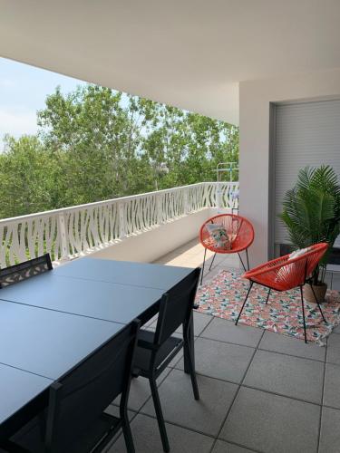 18m2 de terrasse, T3 de 70m2, Clim et Parking : Appartements proche de Canet-en-Roussillon