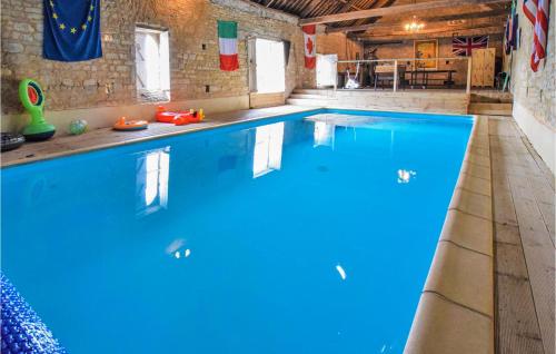 Beautiful home in St, Germain du Pert with 3 Bedrooms and Indoor swimming pool : Maisons de vacances proche de La Cambe