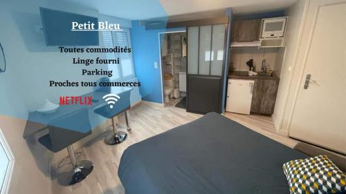 Le Petit Bleu Centre ville - Wifi - Parking : Appartements proche de François