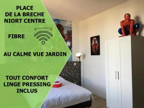 Le Marvel centre la Brèche wifi vue jardin : Appartements proche de Saint-Maxire