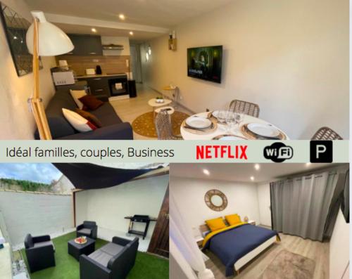 Le Boinot - Patio privé, wifi haut débit, Netflix, stationnement gratuit : Appartements proche de Sciecq