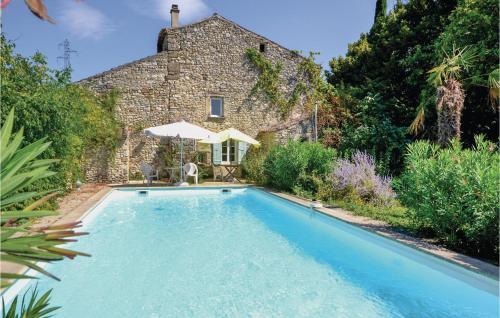 Nice home in Valreas with 1 Bedrooms, WiFi and Outdoor swimming pool : Maisons de vacances proche de Montbrison-sur-Lez