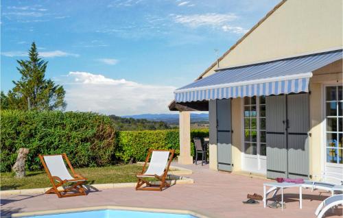 Stunning home in Saint Pons de Mauchien with 3 Bedrooms, WiFi and Outdoor swimming pool : Maisons de vacances proche de Villeveyrac