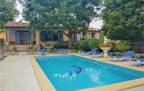 Nice Home In St Martin De Castillon With 3 Bedrooms, Wifi And Private Swimming Pool : Maisons de vacances proche de Castellet