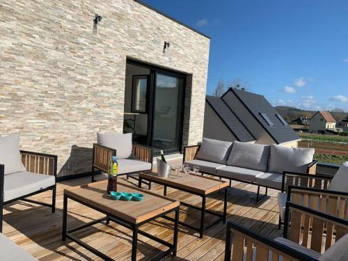 Villa moderne Houlgataise/Roof top/proche mer ! : Maisons de vacances proche de Grangues