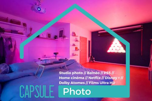 Capsule Nature & Photos - Jacuzzi - Netflix & Home cinéma - PS5 & jeu : Appartements proche d'Eswars
