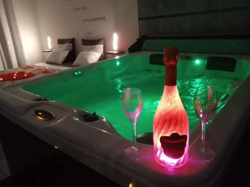 Nuit romantique avec Jacuzzi SPA privatif proche TOULOUSE : Appartements proche de Cintegabelle