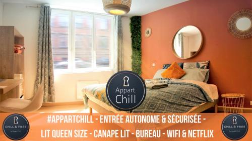 Appart Chill & Free - Proche Centre Valenciennes - Parking Gratuit : Appartements proche de La Sentinelle