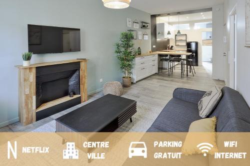 Centre-ville - Fibre - Netflix - T2 L'ISAC : Appartements proche de Fay-de-Bretagne