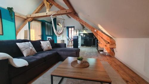 Loft lumineux et cosy avec grande terrasse : Appartements proche de Ferrières-le-Lac