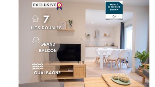 Envie Lyonnaise Location - 14 personnes - Terrasse - WIFI fibre optic : Appartements proche de Limonest