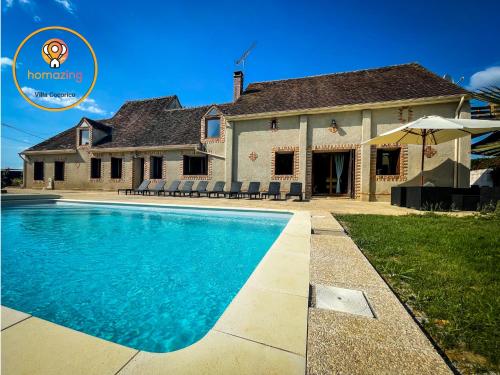 Villa festive HOMAZING piscine privée 1h de Paris : Villas proche de Saint-Loup-d'Ordon