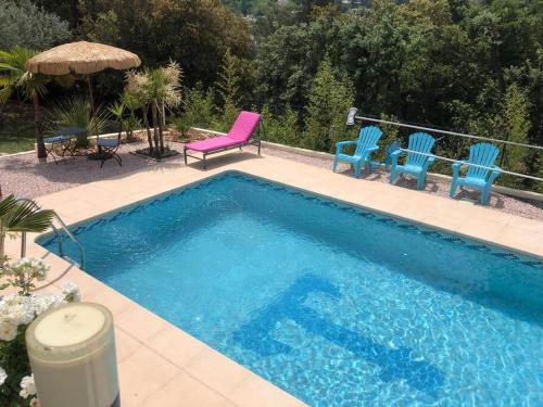 Provence & plage maison piscine 4 chambres : Villas proche de Mimet