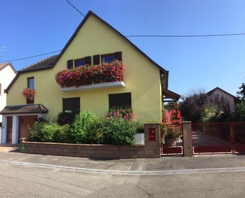 ALSACE Campagne Gîte climatisé jardin garage prox Colmar Rt vins : Appartements proche d'Oberhergheim