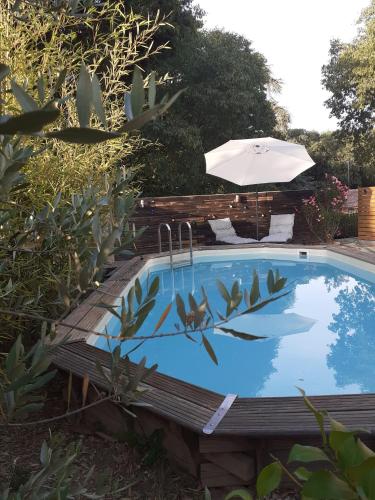 Location saisonnière avec piscine et terrasse au pied du luberon : Maisons d'hotes proche de Puyvert